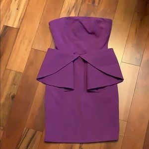 Purple Peplum Dress